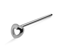 Hollow Heart S316L Straight Nose Stud SSNSKA-1009